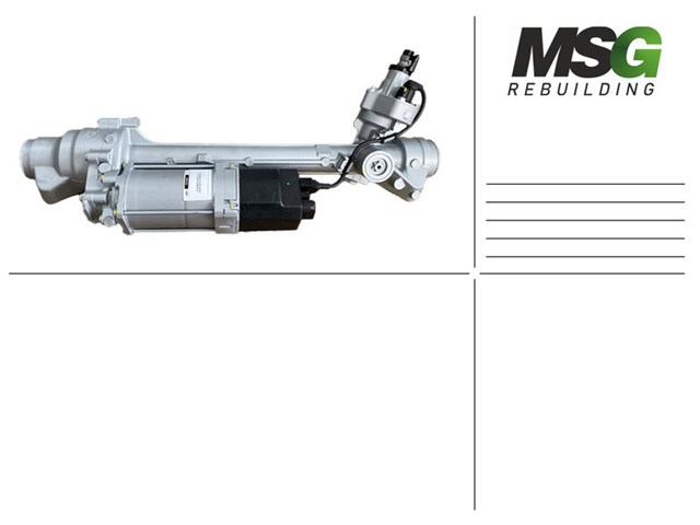 Рейка рульова BW408SLA0R MSG Rebuilding