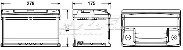 Купить Аккумулятор Exide Емкость 70А/ч EC652