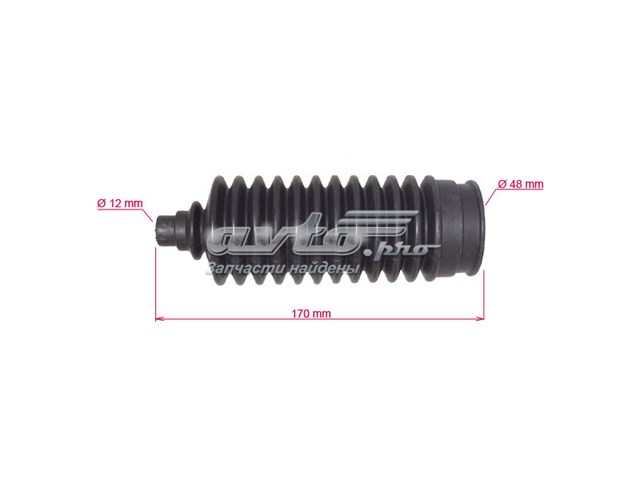 OP103DUSTER MSG Пыльник рулевой тяги