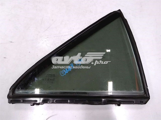 6812306220 Toyota Стекло-форточка двери, задней, правой