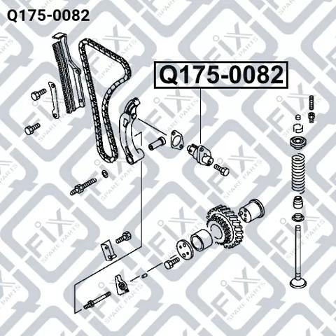 Натяжитель цепи ГРМ Q-fix Q1750082 цена, от 21.41 USD