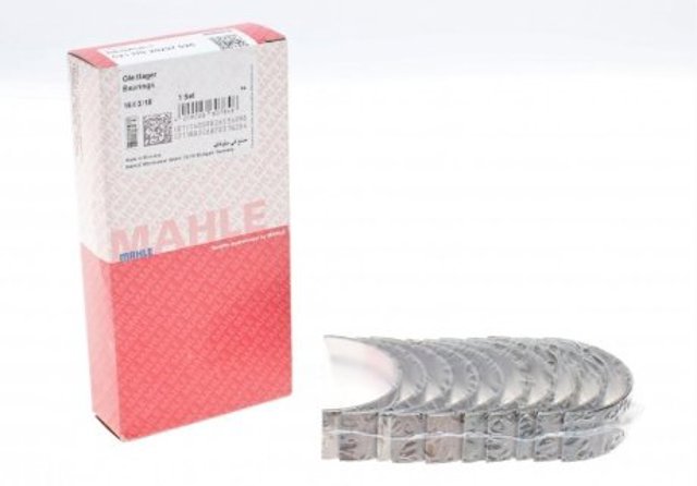 021 HS 20297 025 Mahle Original folhas inseridas principais de cambota, kit, 1ª reparação ( + 0,25)