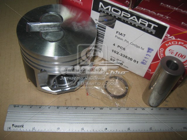 33830 01 Mopart поршень с пальцем без колец, 2-й ремонт (+0,50)