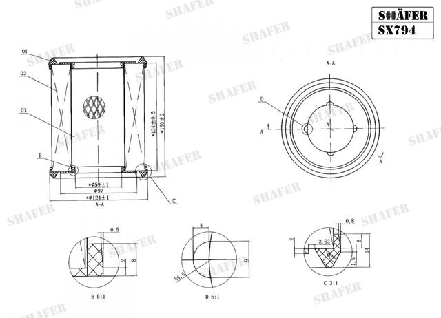 Купить SX794 Shafer Автомобильный фильтр воздуха