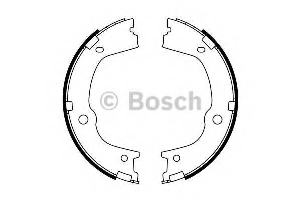 Тормозные колодки стояночного тормоза Bosch 986487776 цена, от 32.63 USD