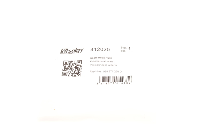 Провод свечей накала Solgy 412020 цена, от 34.27 USD