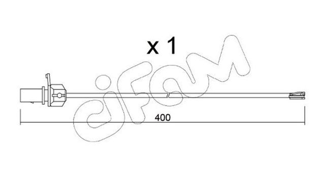 Датчик износа тормозных колодок передний CIFAM SU347
