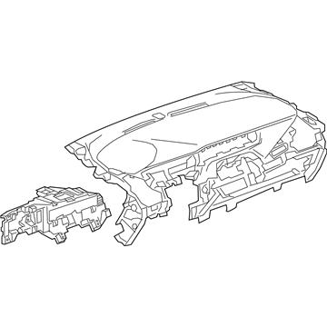 Панель салона передняя "торпедо" 42570714 General Motors