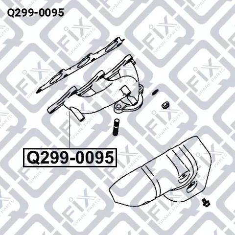 Коллектор выпускной левый Q-fix Q2990095 цена, от 176.72 USD
