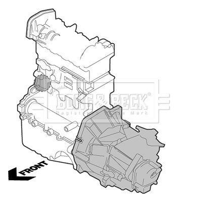 BEM3859 Borg&beck coxim (suporte direito de motor)