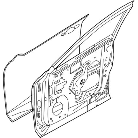 H010A6RAMA Nissan/Infiniti Водительская дверь