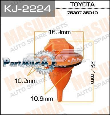 Пистон (клип) крепления накладок порогов Masuma KJ2224 цена, от 1.36 USD