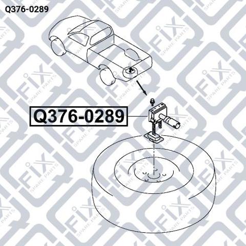 Подъемник запасного колеса Q-fix Q3760289 цена, от 73.47 USD