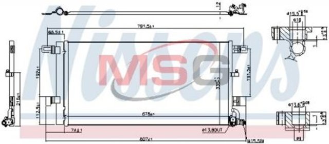 941076 Nissens radiador de aparelho de ar condicionado