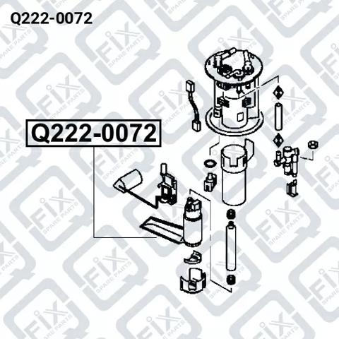 Q2220072 Q-fix Bomba de combustível elétrica submersível
