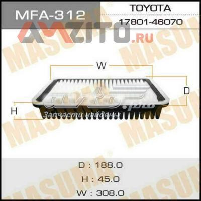 Воздушный фильтр MFA312 Masuma