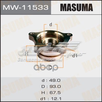 MW11533 Masuma Подшипник ступицы задней