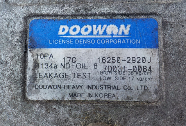 Насос кондиционера Doowon 162502920J