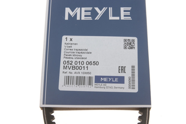 Клиновый ремень Meyle 520100650 цена, от 3.38 USD
