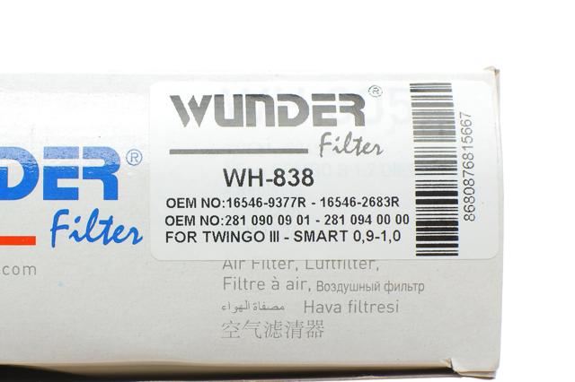 WH838 Wunder Воздушный фильтр двигателя