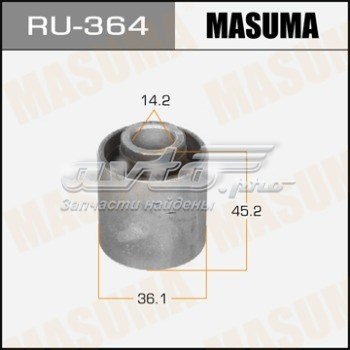 Сайлентблок задней подвески Masuma RU364