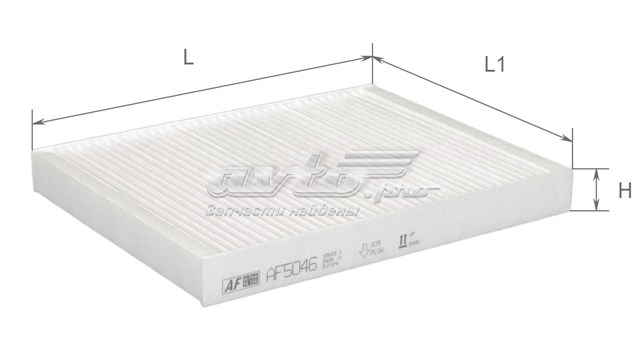 Фильтр воздушный отопителя Alpha Filter AF5046 цена, от 3.35 USD