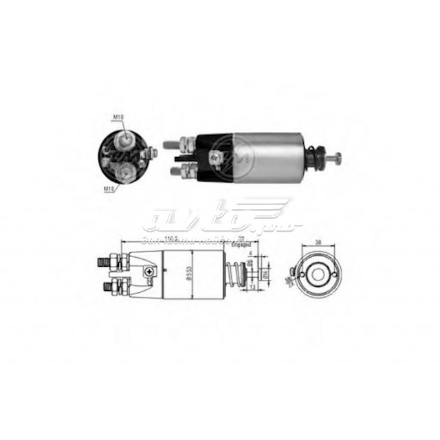 ZM2897 ZM relê retrator do motor de arranco