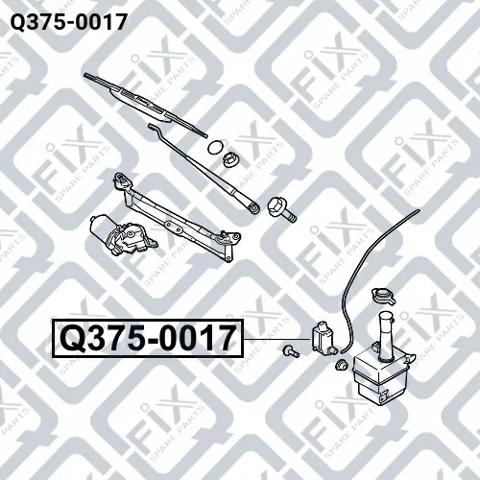 Купить Q3750017 Q-fix Моторчик омывателя переднего стекла