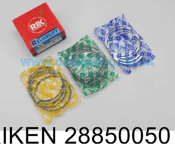 28850050 Riken Кольца поршневые комплект на мотор, 2-й ремонт (+0,50)