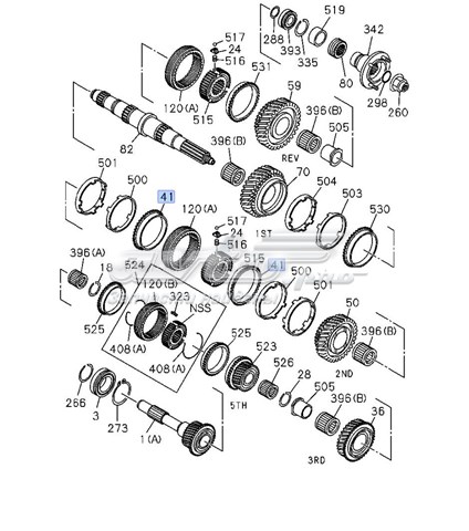 Купить 8972413061 Isuzu Кольцо синхронизатора