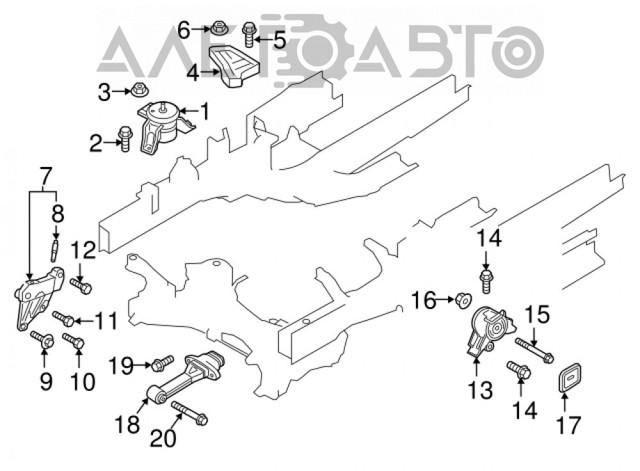 Купить 21830C5000 Hyundai/Kia Левая подушка двигателя