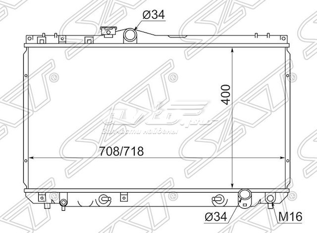 Радиатор охлаждения двигателя Toyota 1640046240 цена, от 850.42 USD