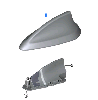 Шток антенны BMW 65209371344