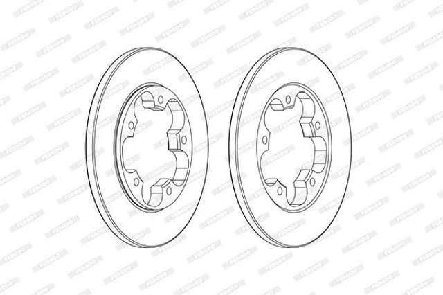 DDF2484C Ferodo Дисковый тормоз