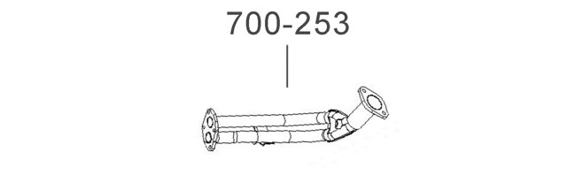 Приёмная труба 700253 Bosal