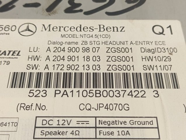  Mercedes A2049009807 цена, от 208.88 USD
