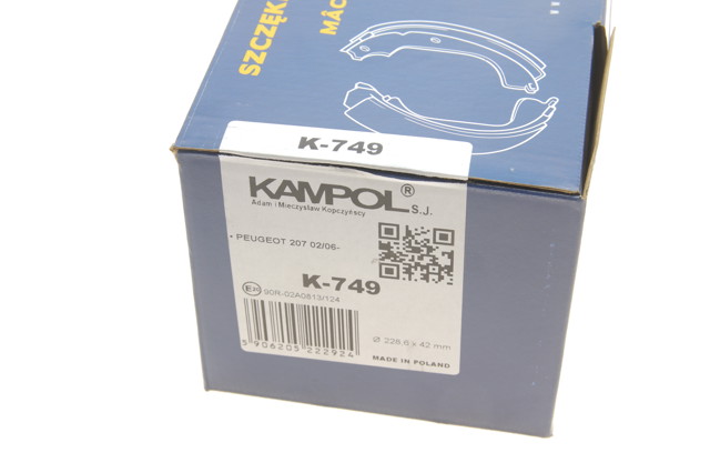 Тормоза рабочие задние ножные и тормозные барабаны Kampol K749 цена, от 20.54 USD
