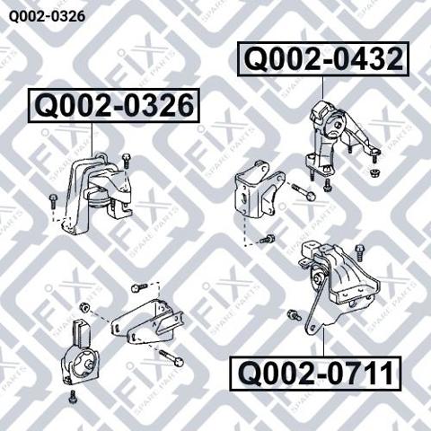 Купить Q0020326 Q-fix Правая опора двигателя