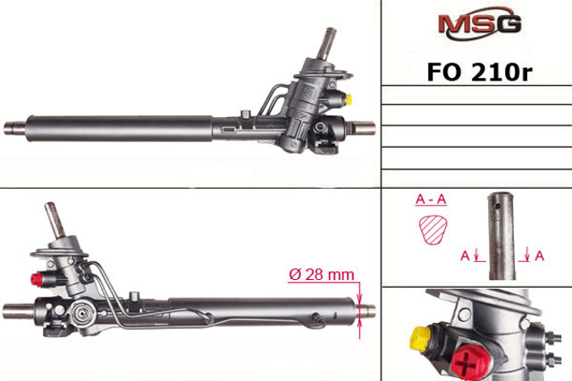 Рулевая рейка FO210R MSG Rebuilding