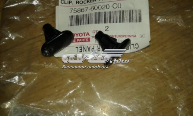 7586760020C0 Toyota cápsula (prendedor de fixação de placas sobrepostas do acesso)