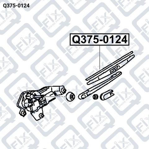 Резинка щетки стеклоочистителя заднего стекла Q-fix Q3750124 цена, от 3.79 USD