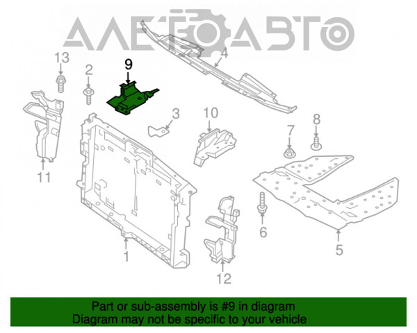Купить 215785BC0B Nissan/Infiniti Верхний дефлектор радиатора