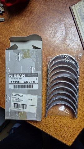 Коренные вкладыши коленвала комплект, 1-й ремонт Nissan/Infiniti 12208AR010