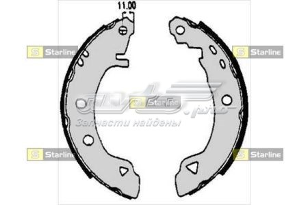 Колодки тормозные задние барабанные STARLINE BC04920