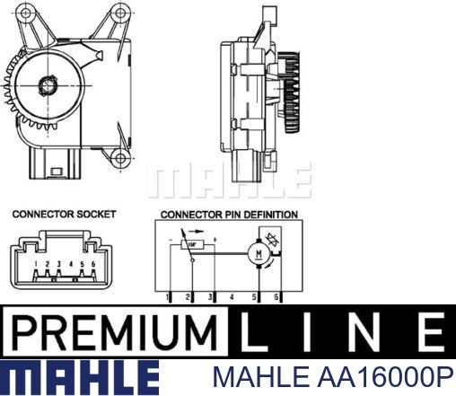 Привод заслонки печки Mahle Original AA16000P
