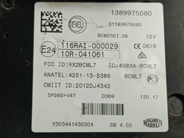 1389975080 Peugeot/Citroen Блок управления систем комфорта