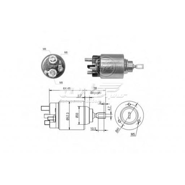 ZM371 ZM relê retrator do motor de arranco