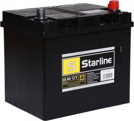 Аккумулятор автомобильный Starline BASL60JP цена, от 74.39 USD