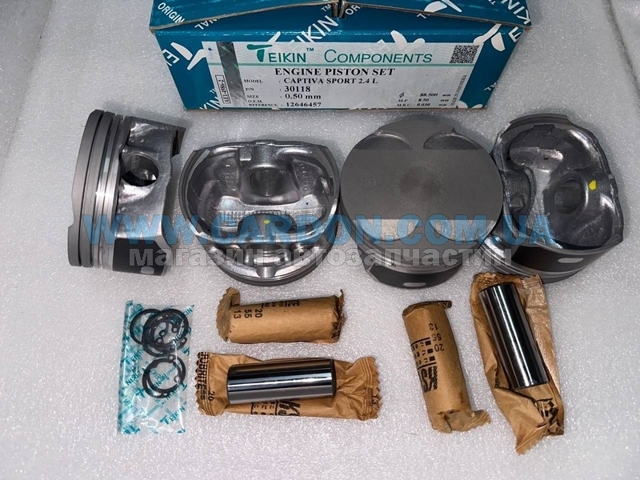 Pistão (kit para um motor), 2ª reparação ( + 0,50) para Chevrolet Captiva (C140)