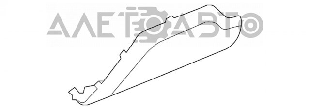 Tampão esquerdo do pára-choque traseiro para Subaru Forester (S14, SK)